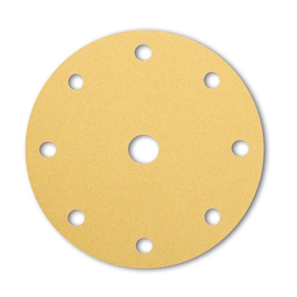 150mm (6”) 514DK-514C2K Starcke Aluminium Oxide 9 Hole Sanding Discs